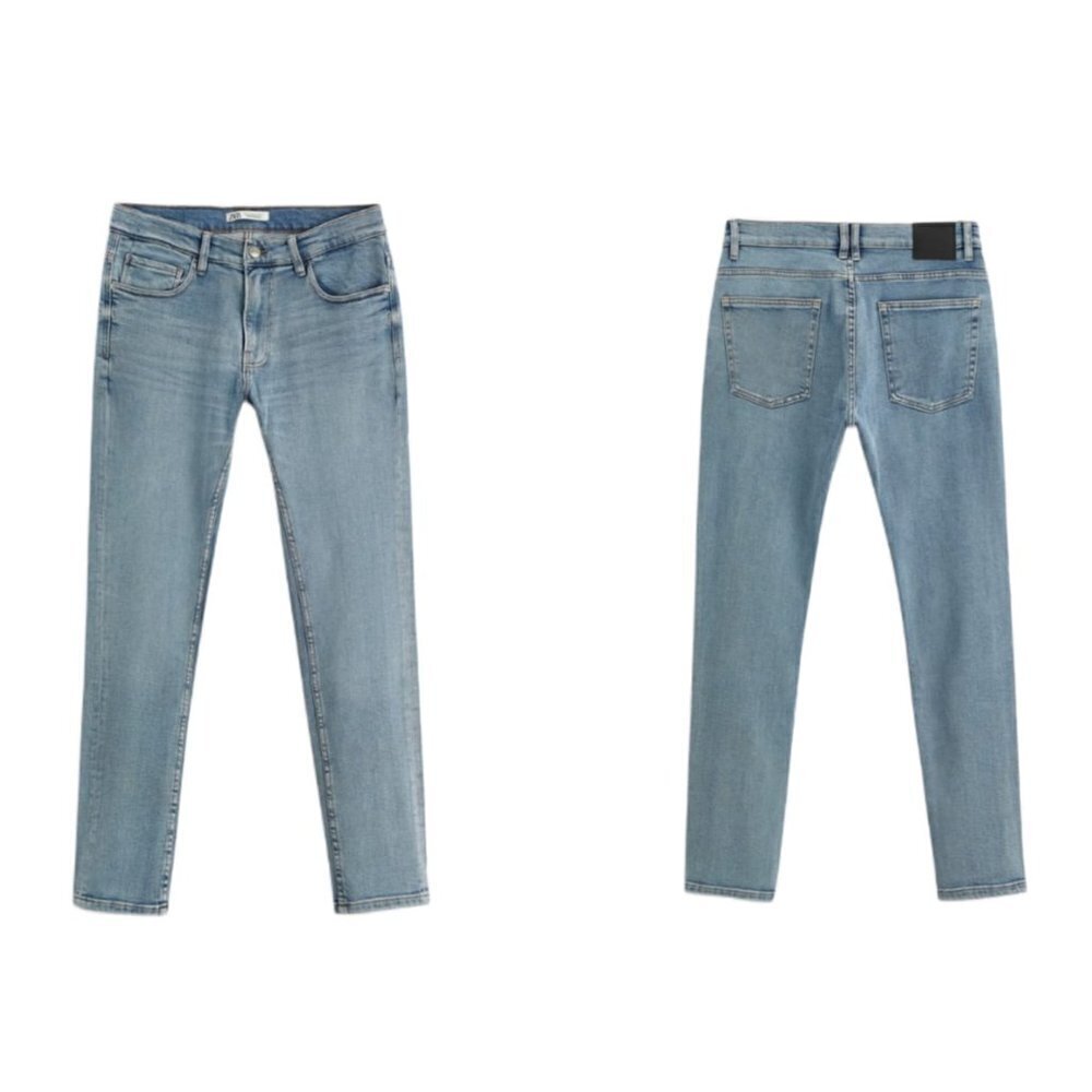ZARA BASIC SLIM FIT JEANS LIGHT BLUE | 5575/440